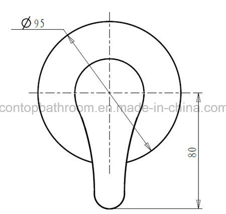 Round Body Watermark Approval Dr Brass Wall-Mount Shower Faucet