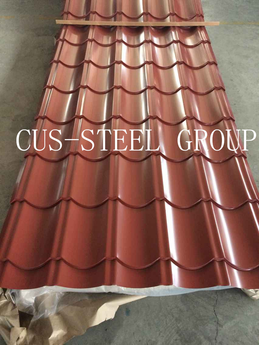 Brazil Color Coated Galvanized Steel Profile Sheet/Roofing Sheet Profile