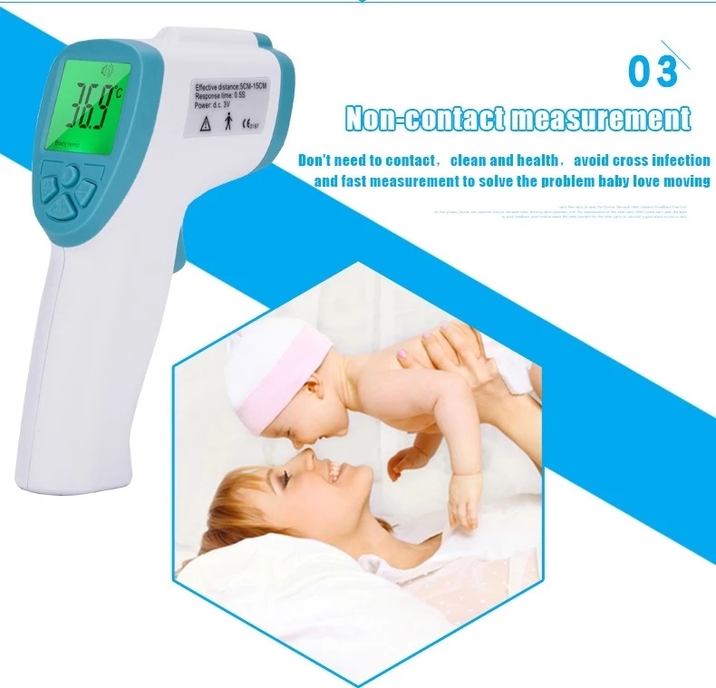 Digital Non Contact Infrared Forehead Ear Thermometer