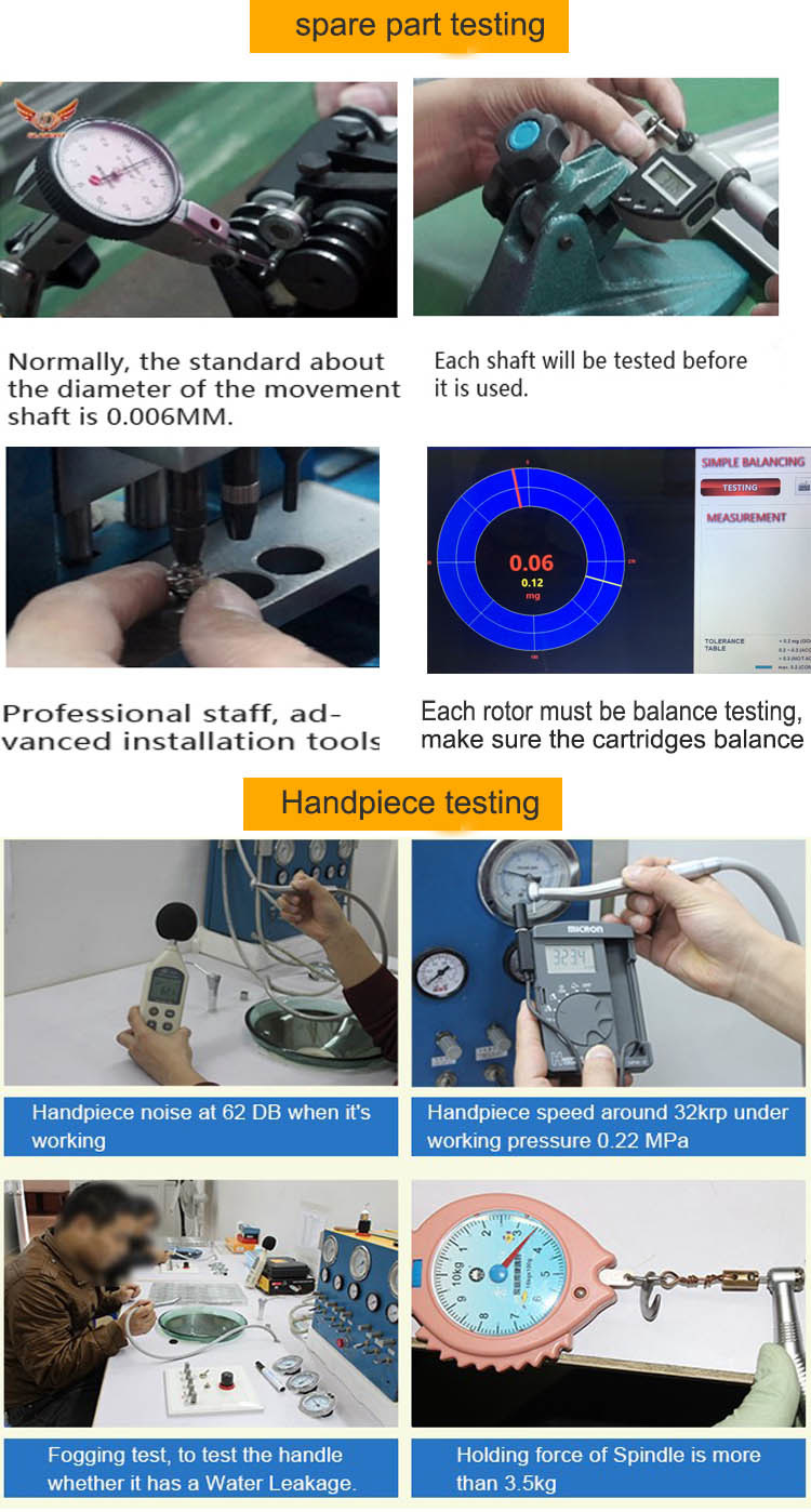 Push Button LED Generator China Cheap High Speed Dental Handpiece Price, Air Turbine Dental Handpiece, Dental Air Turbine Handpiece Supplier