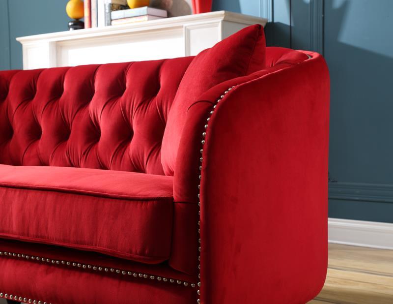 Living Room Furniture Leisure Red Chesterfield Sofa