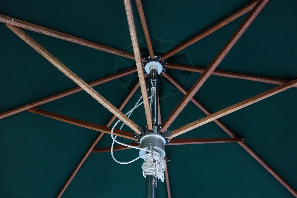 Patio Stainless Steel Windproof Outdoor Umbrella