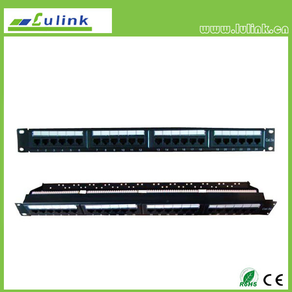 Bar Double Use End Cat5e UTP 24 Port Patch Panel