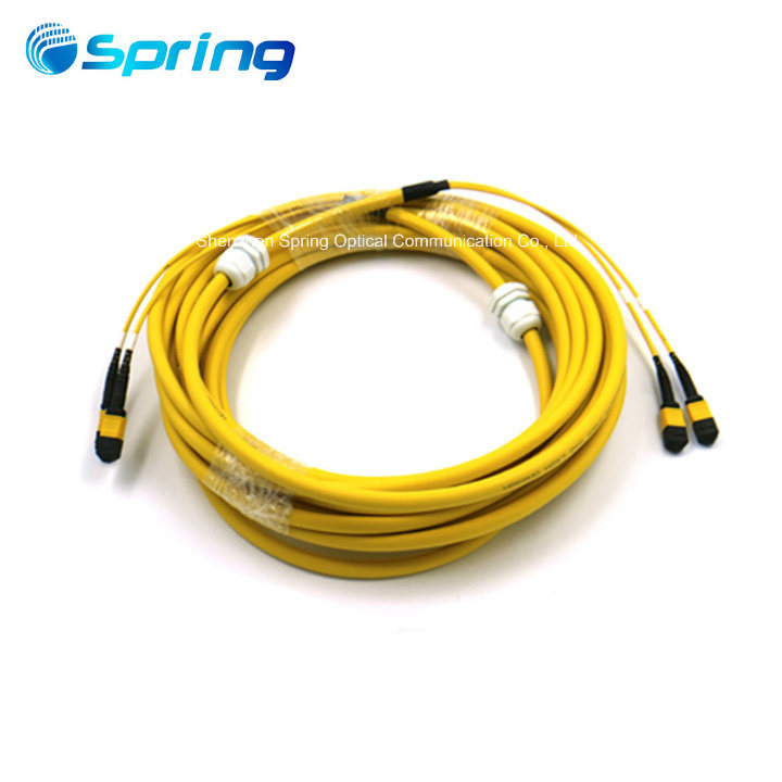 MTP MPO Singlemode Optical Jumper Fiber Optic Patch Cables