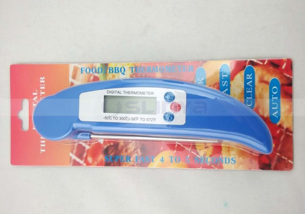 Color Digital Fold Probe Food BBQ Milk Thermometer (1207c)
