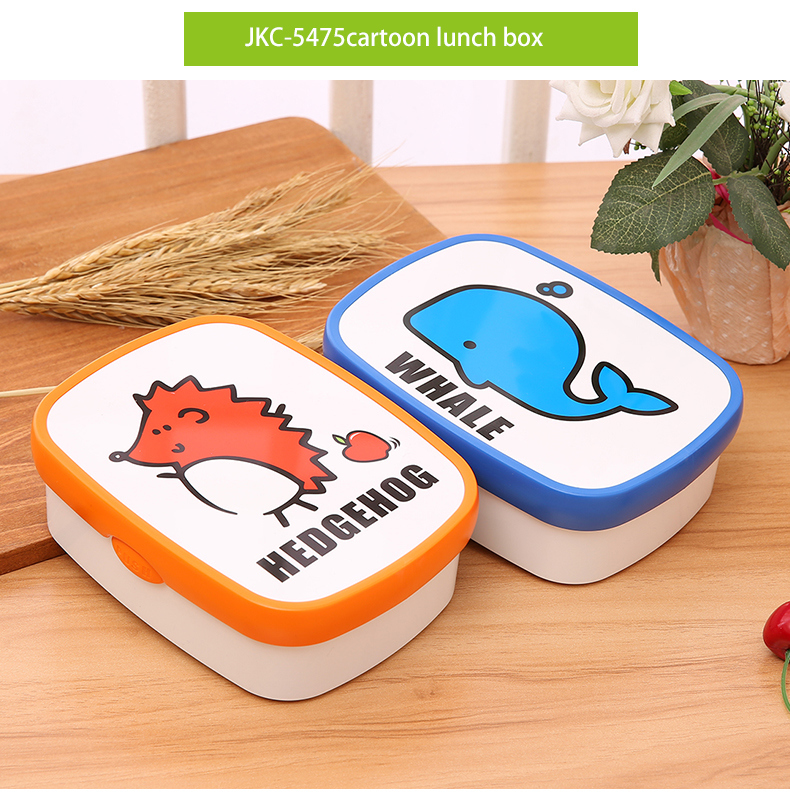 High Quality Fashion Colorful Bento Catoon Plastic Lunch Box