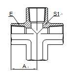 Hydraulic Adapters NPT Female Cross (ZN)