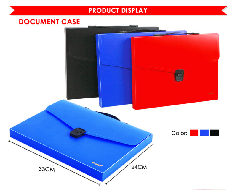 A4 Solid Color PP Document Case