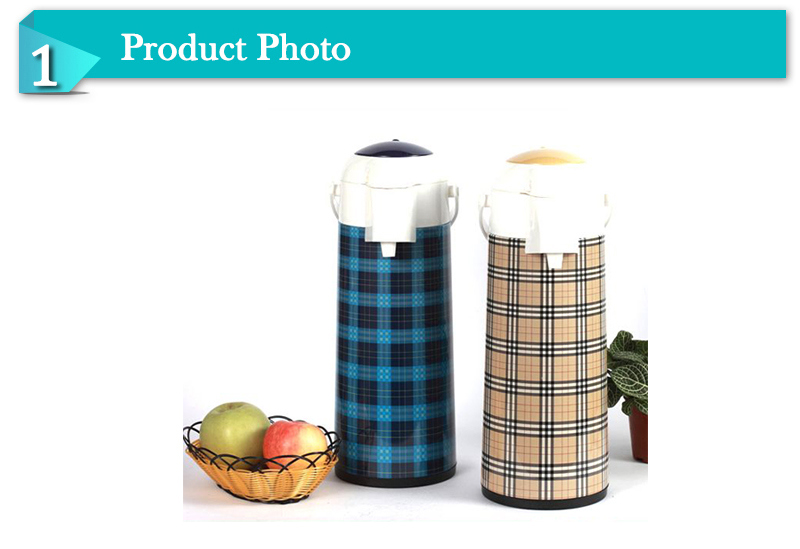 Popular Metal Body Glass Liner Thermos Vacuum Flask (AGUJ019M)