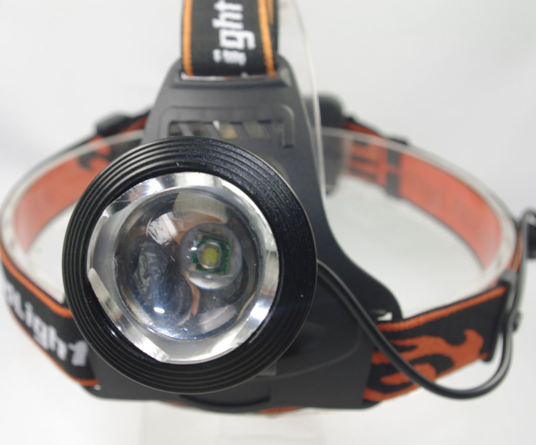 Rechargeable Battery LED Super Bright Zoomable Professional Headlamp