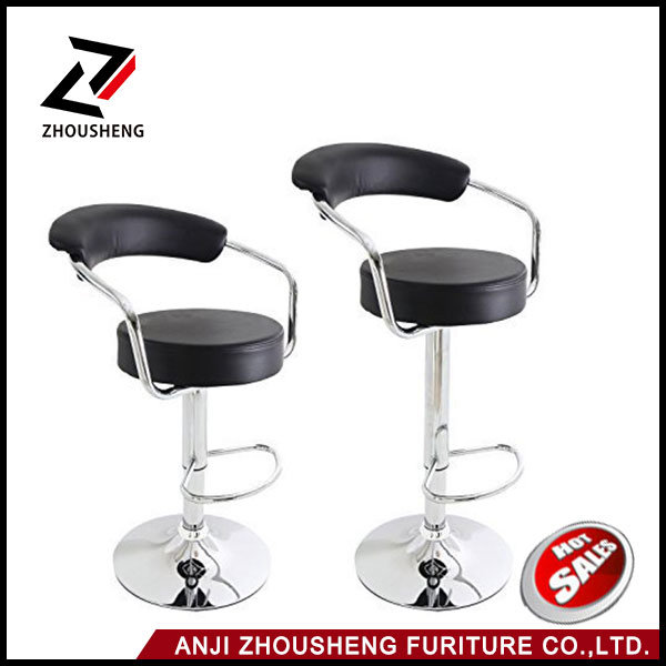 Hot Sale Adjustable Swivel PU Leather Bar Stool High Chair