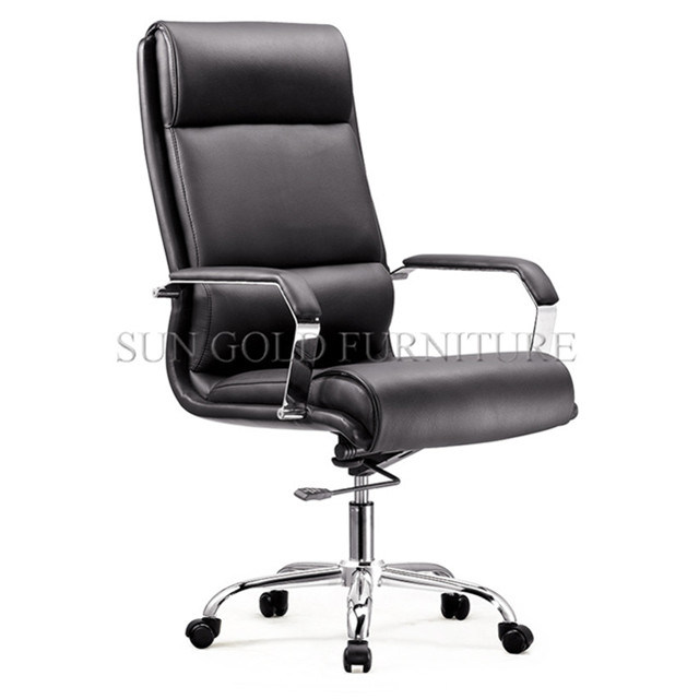 High Back and Genuine Leather Swivel Executive Office Chair (SZ-OCE161)