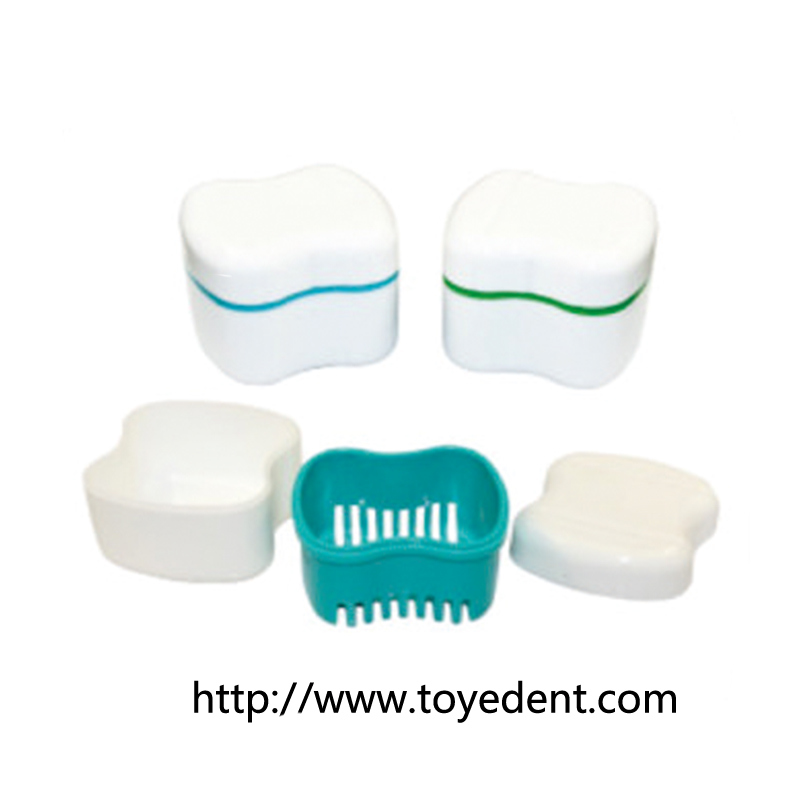 Dental Retainer Case, Plastic Denture Box, Denture Storage Box