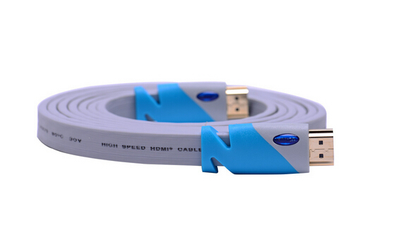 Wholesale High Speed Blue 2.0 1.4 Flat HDMI Cable Supplier