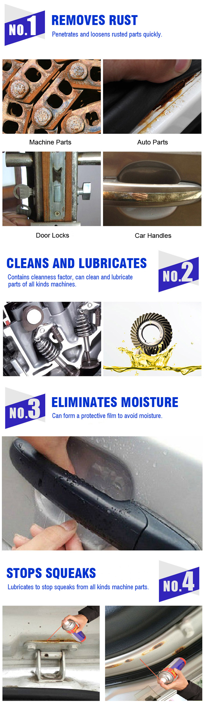 Anti Rust Spray Lubricant and Penetrating Oil Rust Removal Spray