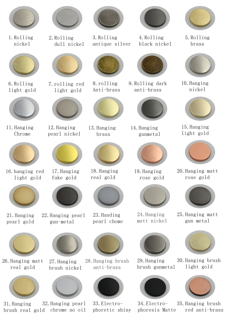 Decorative Shiny Zinc Alloy Metal Button