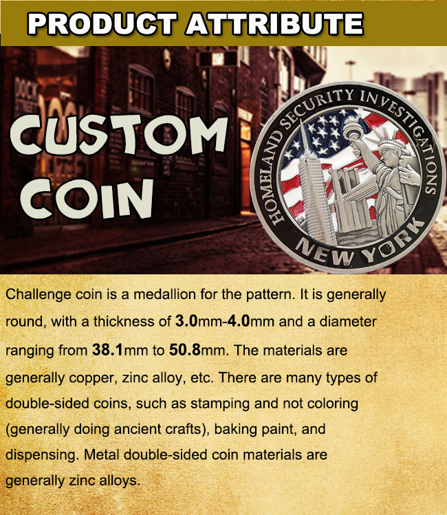 Wholesale Custom Souvenir Metal Challenge Coins (CO03-C)