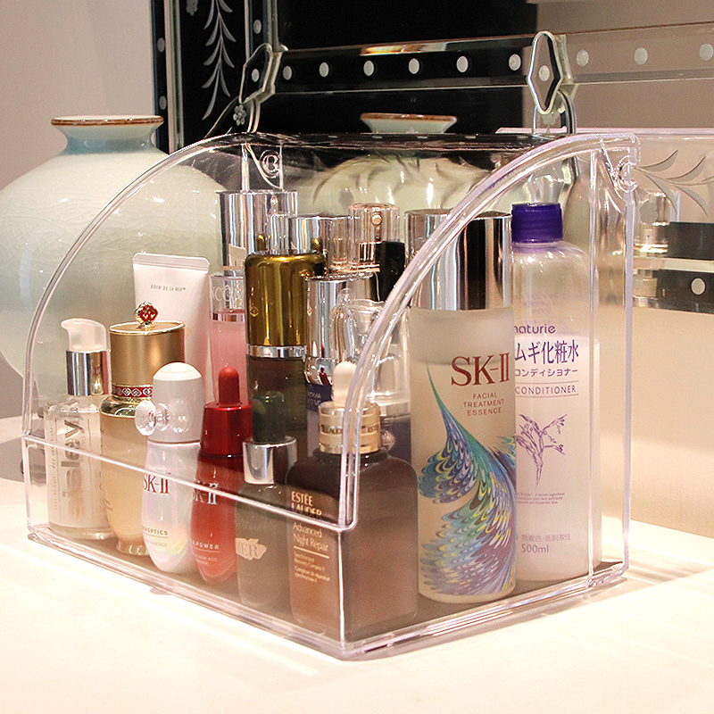 Holder Makeup Stand Drawers Cosmetic Organizer Storage Acrylic Display Box