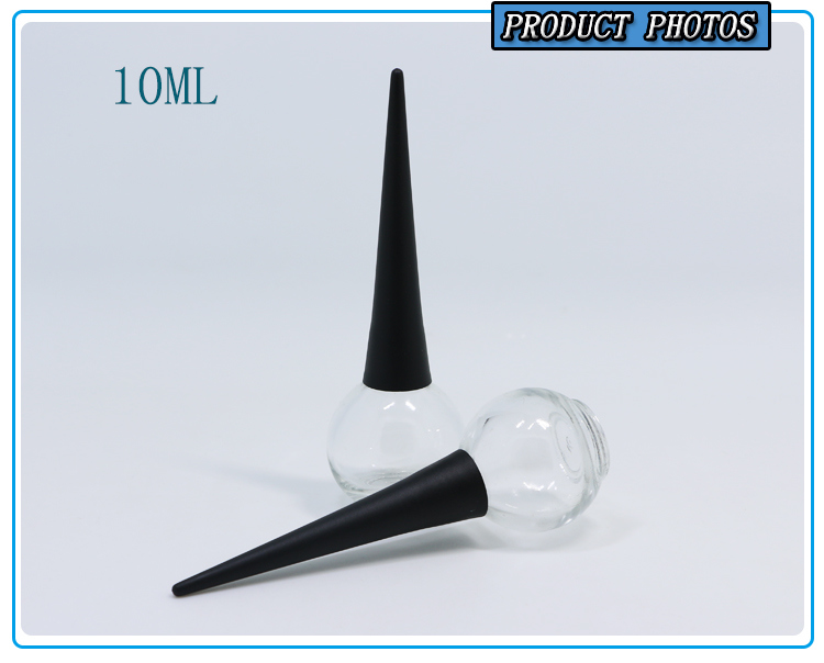 Round Shape 10ml Custom Nail Polish Glass Bottle