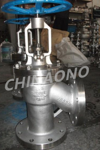 Wcb Angle Type Globe Valve Flange