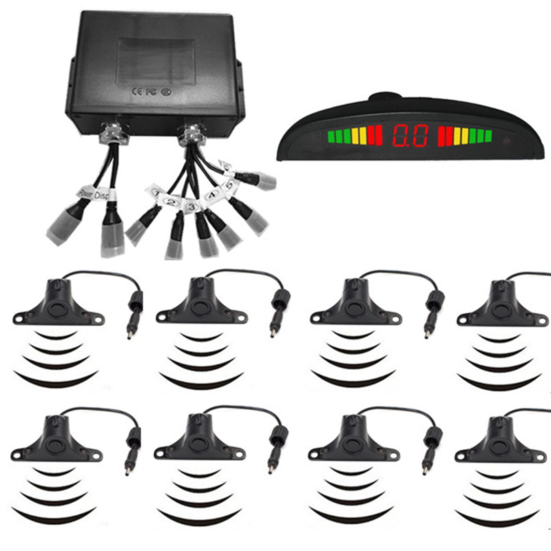 Truck Trailer Front and Rear 6 and 8 Sensor Parking Sensor System