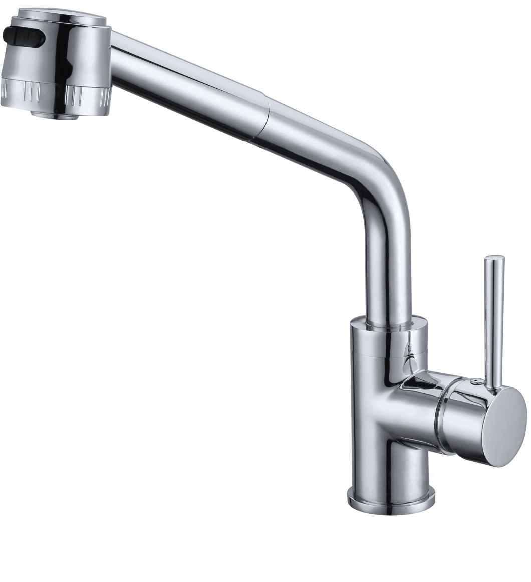 Good Quality Zinc Flexible Single Handle Kitchen Mixer, Infrared Sink Faucet, Kitchen Faucet (821013C)