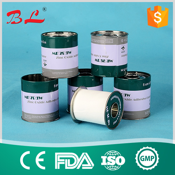 2016 Sells Well Metal Tin Packing Zinc Oxide Plaster Medical Adhesive Plaster