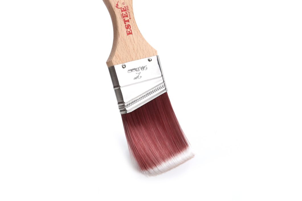 Synthetic Paintbrush Premium Market Short Wooden Handle Paint Brush