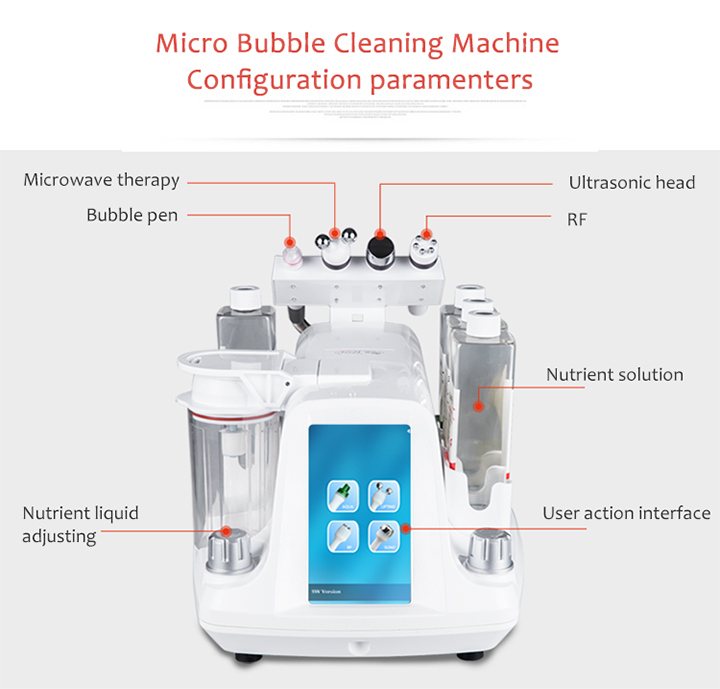 Skin Clean Facial Tighten and Bubbles Blackheads Removal Beauty Machine