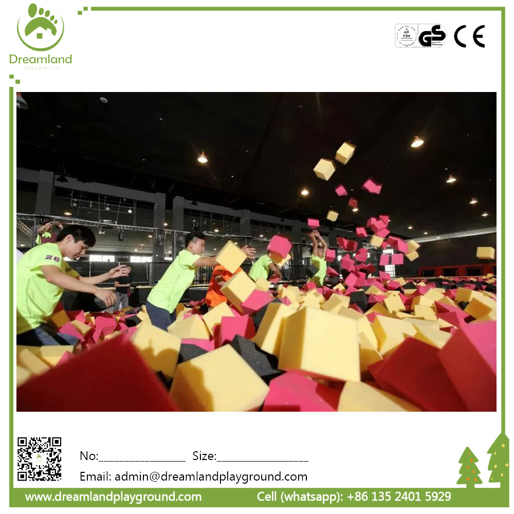 TUV Approval Trampoline Park Indoor Foam Pit Cube