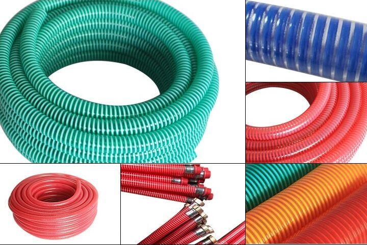 3/4''-8'' Transparent Clear PVC Spiral Helix Suction Pipe Tube Hose