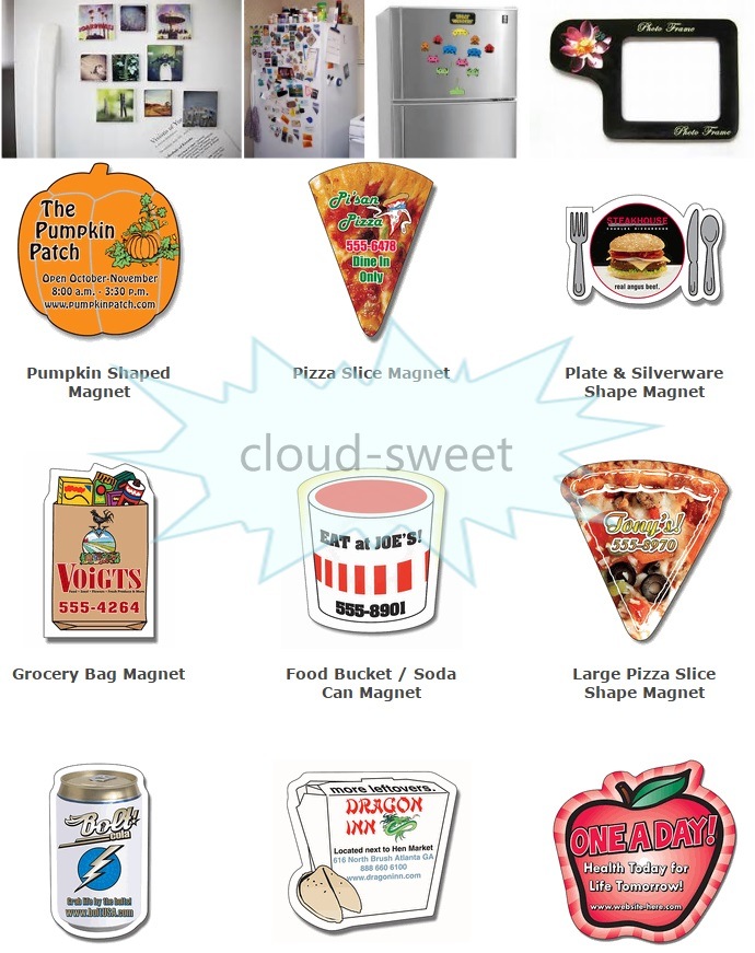 Custom Rectangle Shape Commercial Paint Refrigerator Magnet Sticker