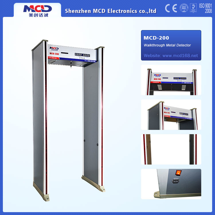 Walk Though Metal Detector Security Check Door Mcd-200