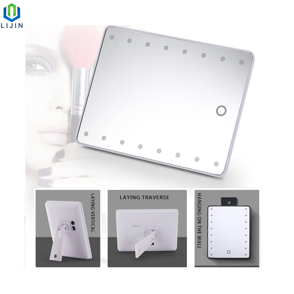 LED Lighted Cosmetic Makeup Magnification Table Vanity Mirror