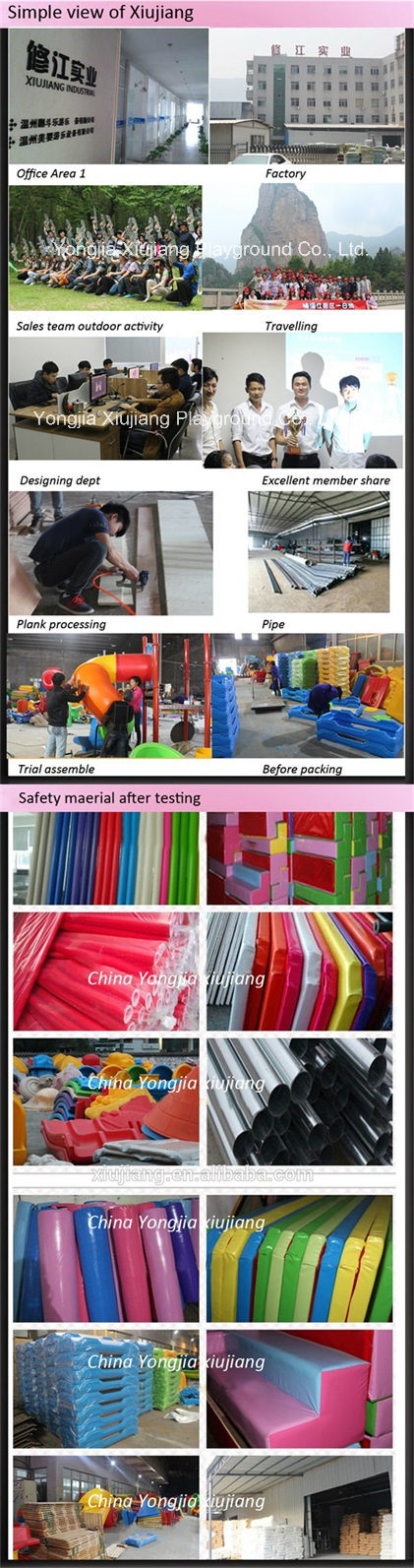 Easy Assembly Indoor Outdoor Movable Soft Play for Kids