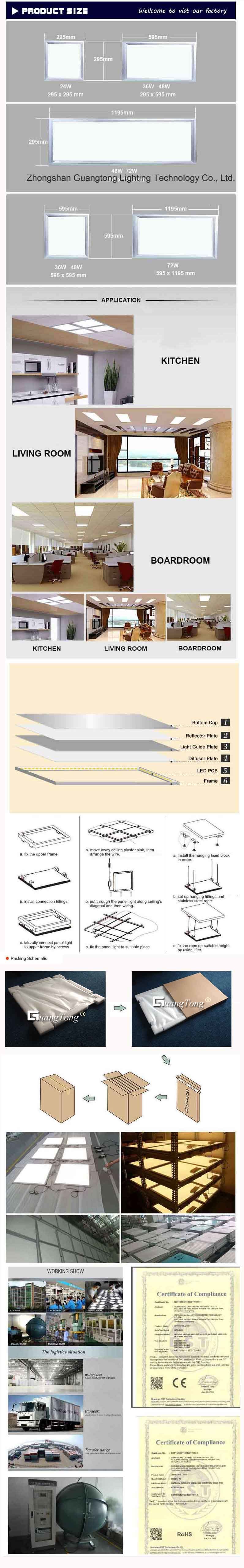 High Quality LED Panel Lights 600*600mm Ceiling Lamp 36W