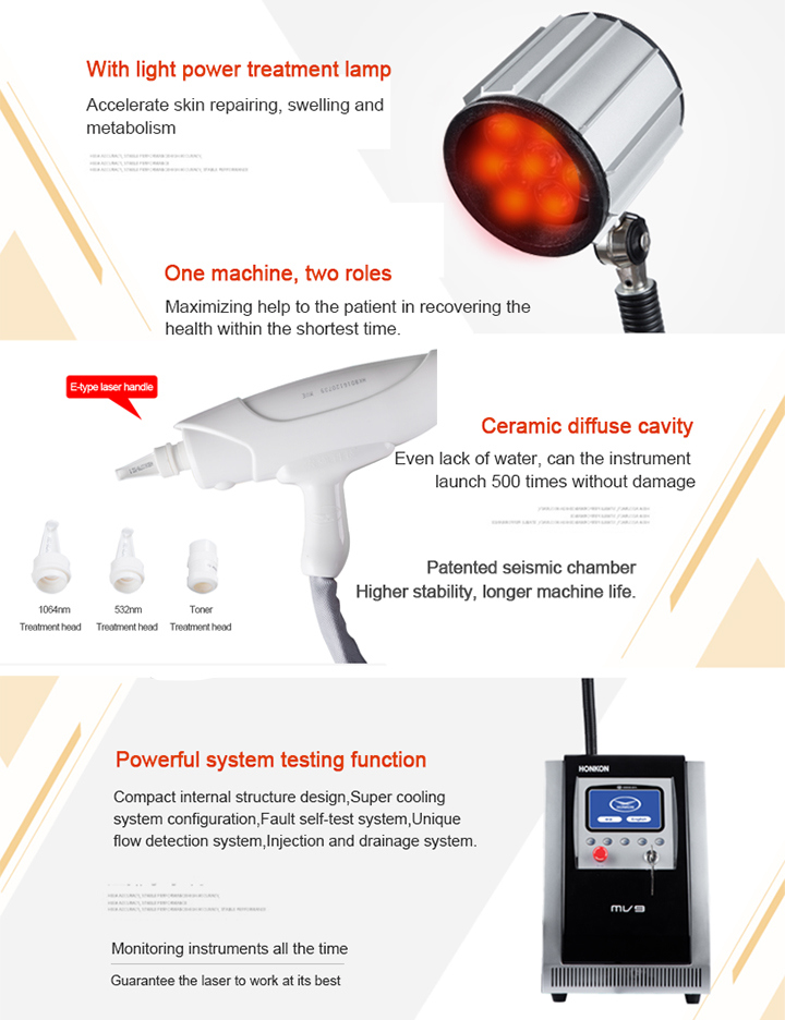 Cheap Q Switch ND YAG Therapy Laser Pigment Removal Skin Care
