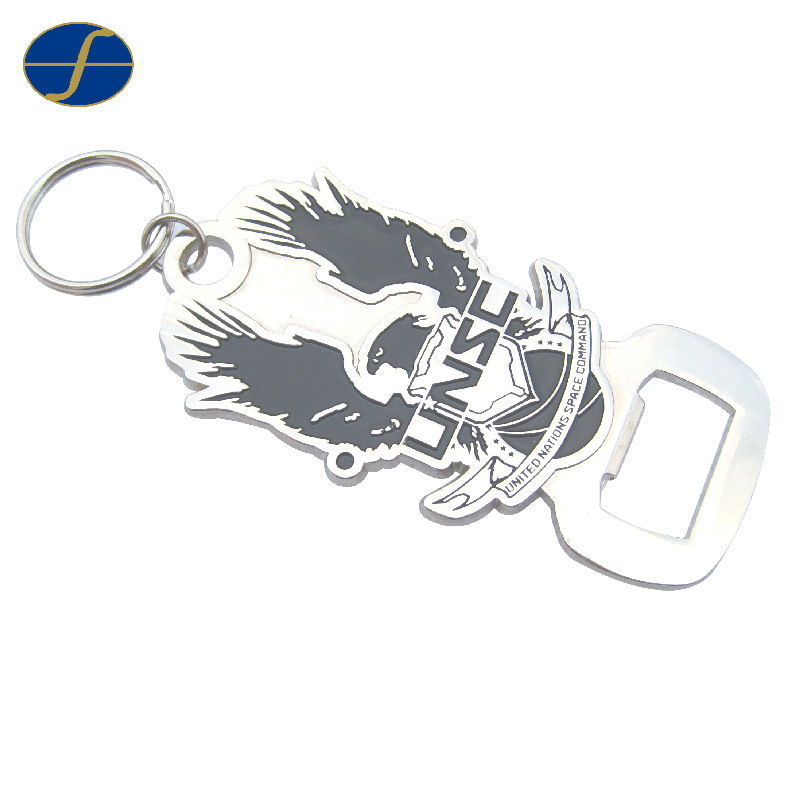 Promotional Gift Fashion Design Bottle Opener with Keyring (FTBO2110A)