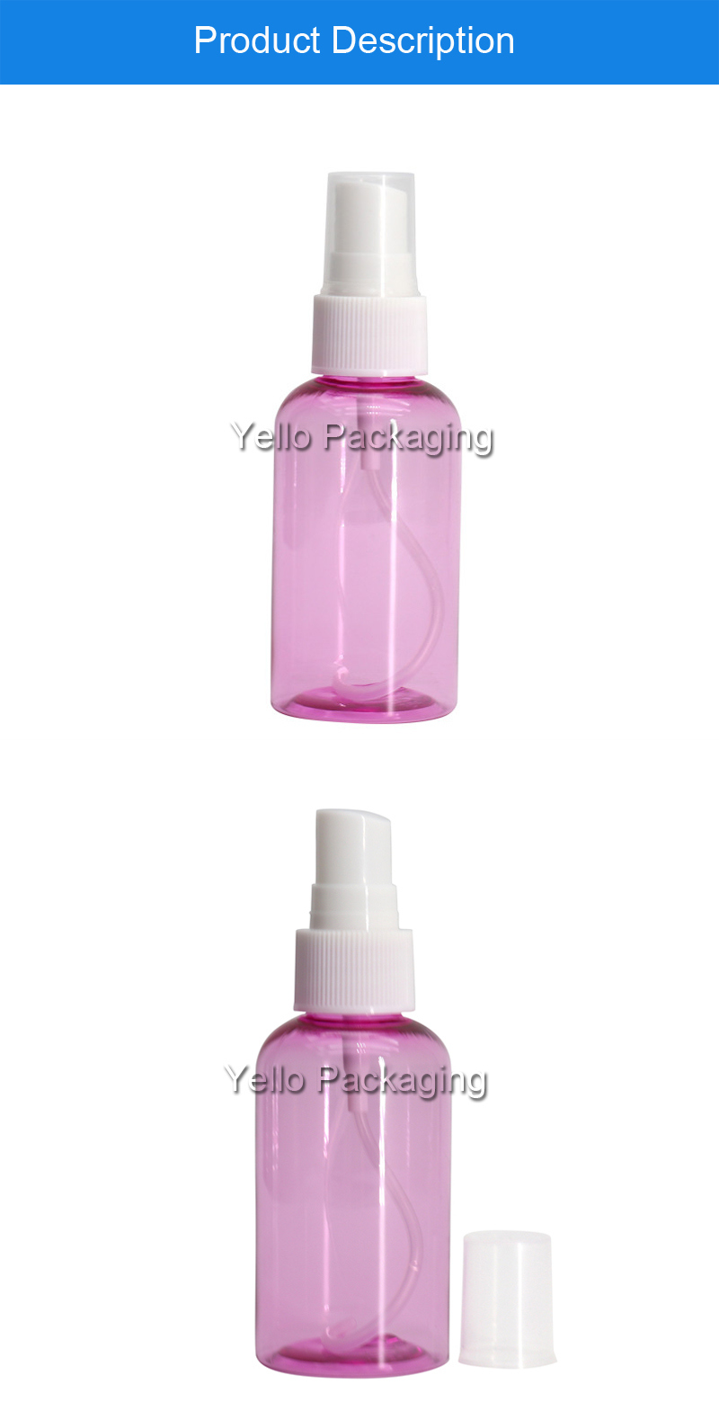 Wholesale Cosmetic Plastic Pet Spray Bottle