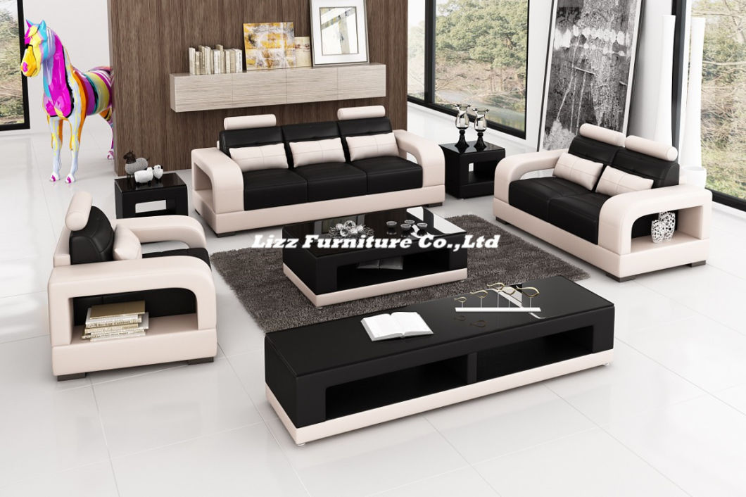 Modern Style 1+2+3 Meeting Room Leather Sofa Set