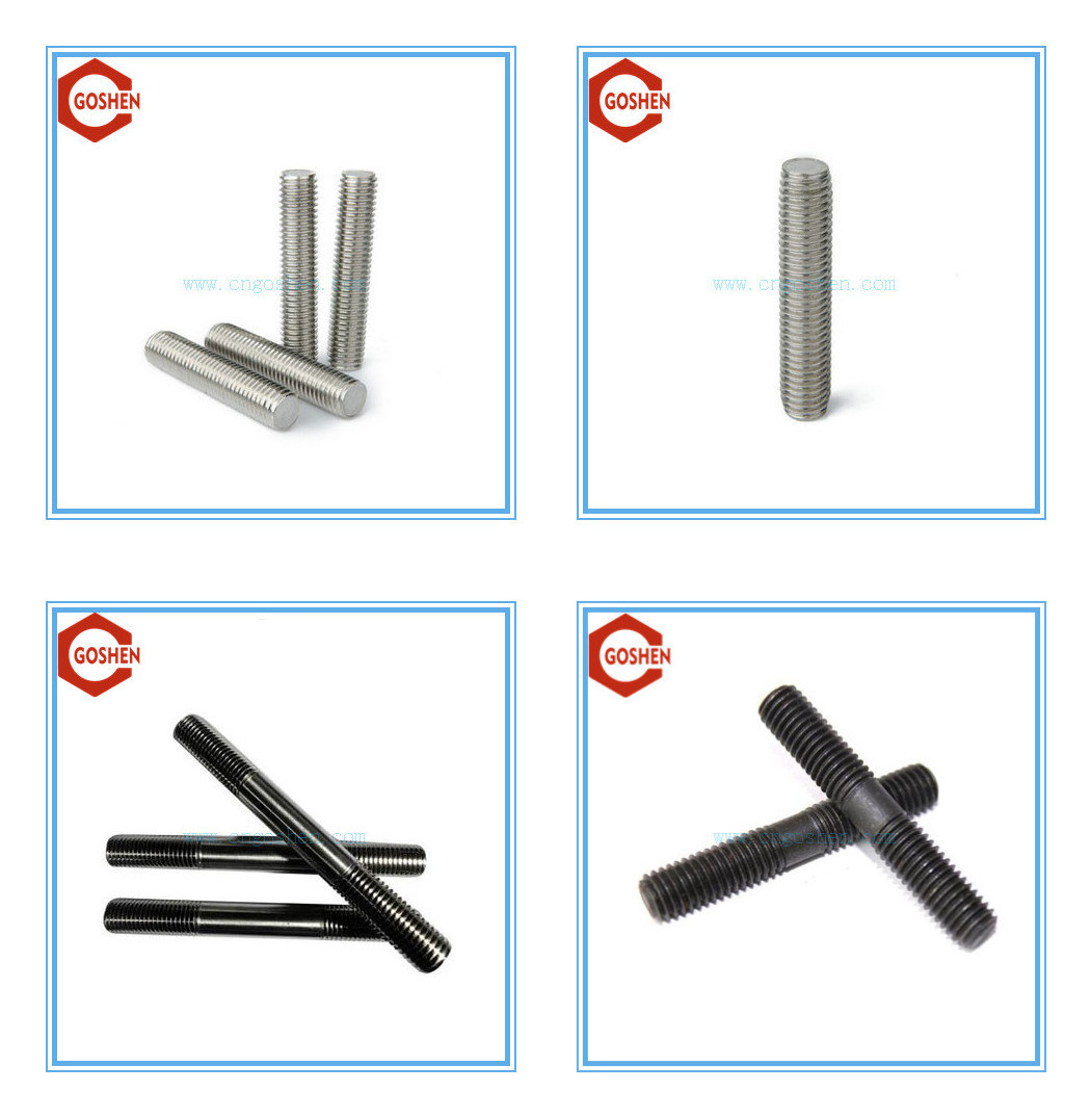 DIN975 B7 B16 Stud Bolts / Fastener Steel Threaded Rod