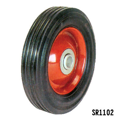 High Quality Solid Wheel with Plastic or Metal (SR1306)