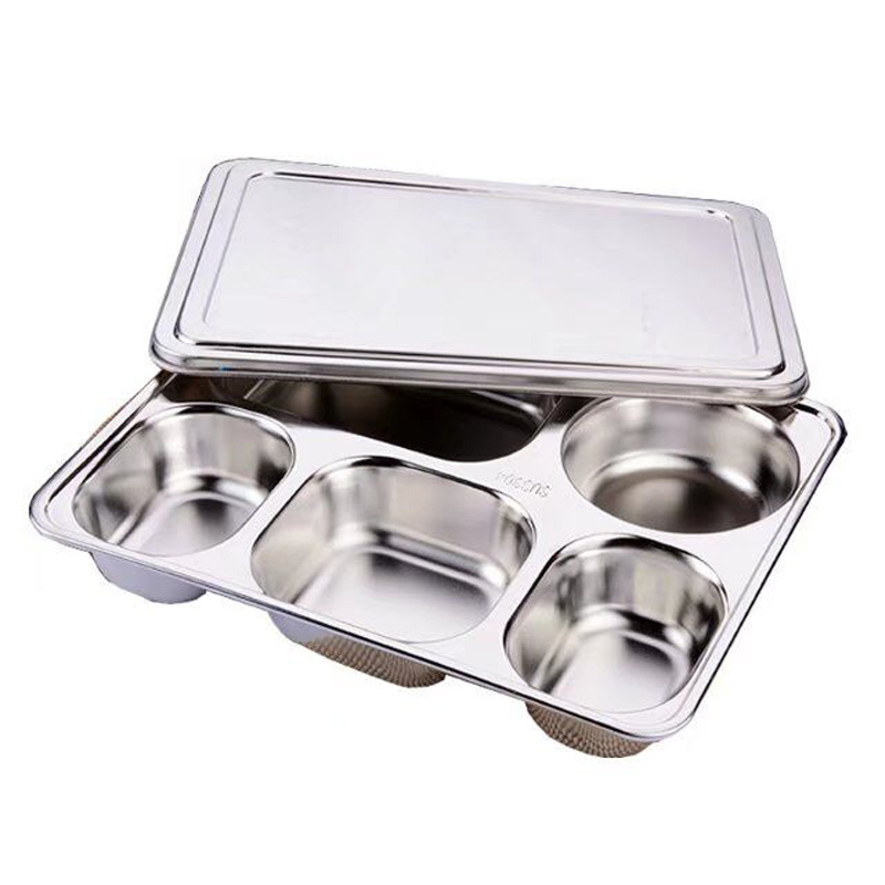 Stainless Steel Bento Lunch Box with 5-Compartment