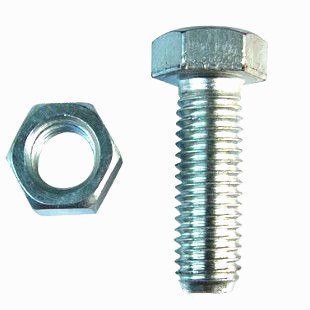 Hex Bolt DIN933 DIN931 Zinc Plated Hex Bolt and Nut