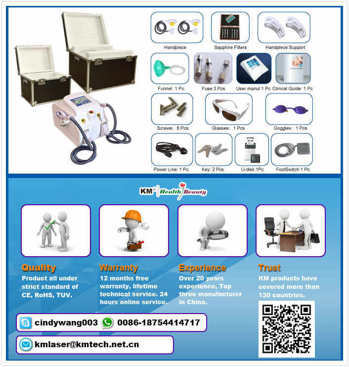 Shr Opt IPL Laser Hair Removal Skin Rejuvenation Beauty Machine