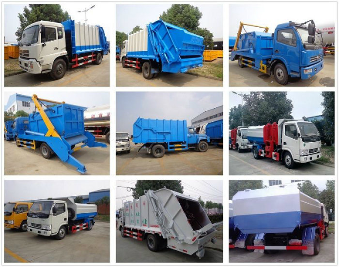 Small Capacity City Sanitation Car Household Waste Transport Compactor Garbage Truck
