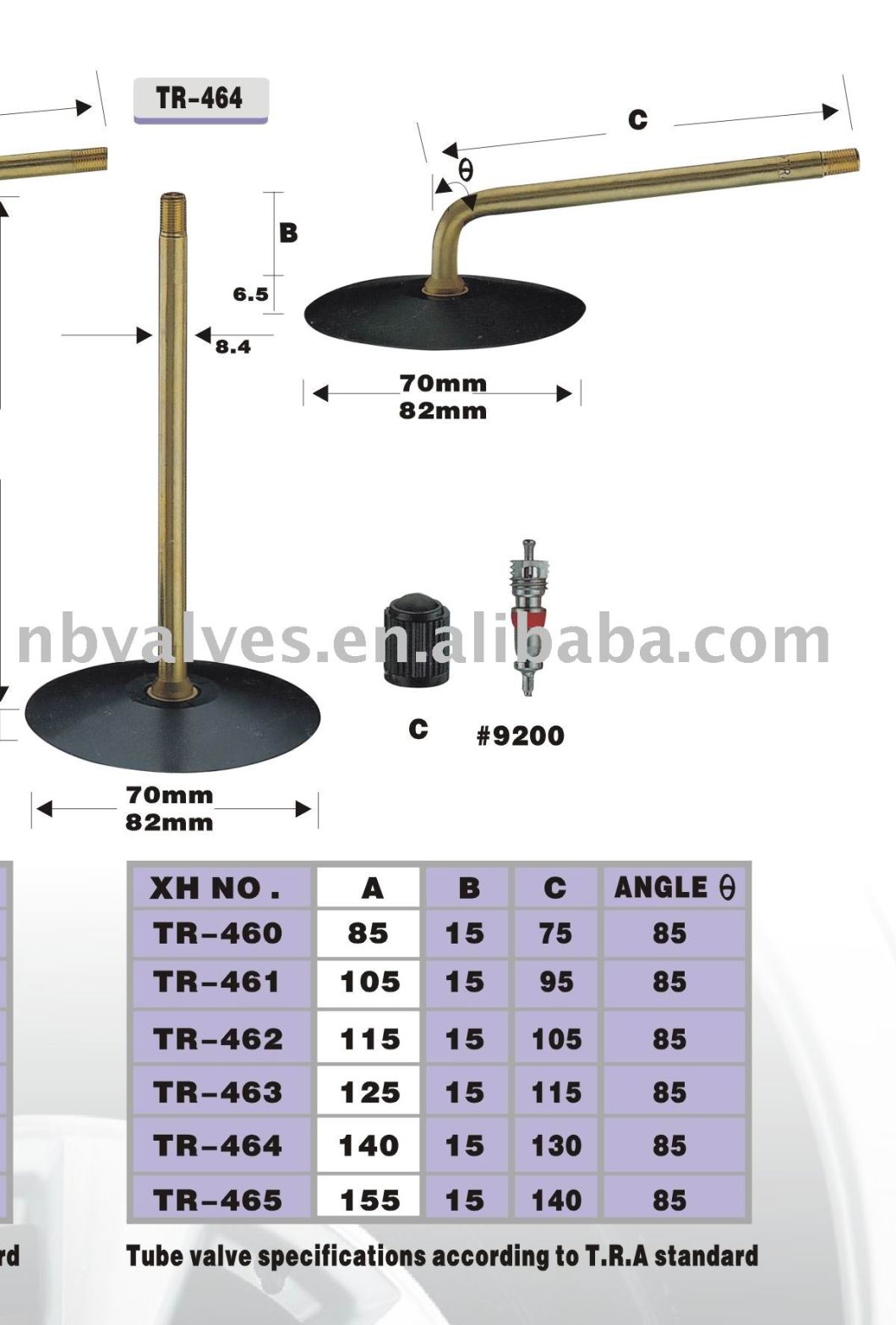 TR464 Tire Valve