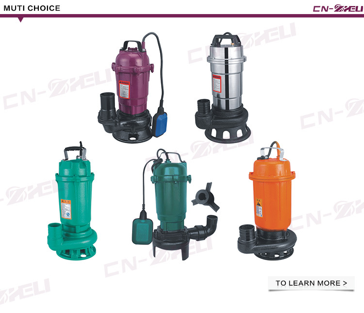 High Head Submersible Sewage Pump Wqd Sewage Submersible Pump