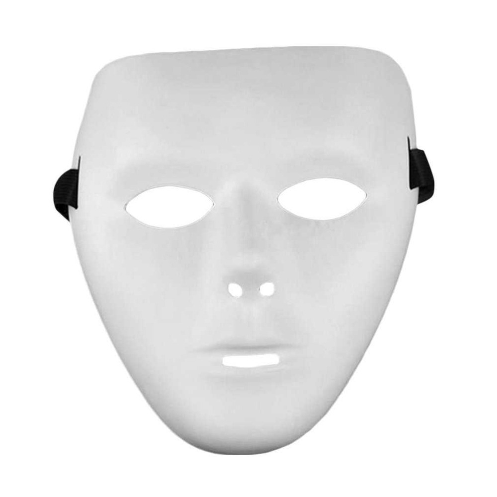 Cosplay Halloween Festival PVC White Mask Party Toys Unique Full Face Dance Costume Mask for Men Women for Gift Hot New