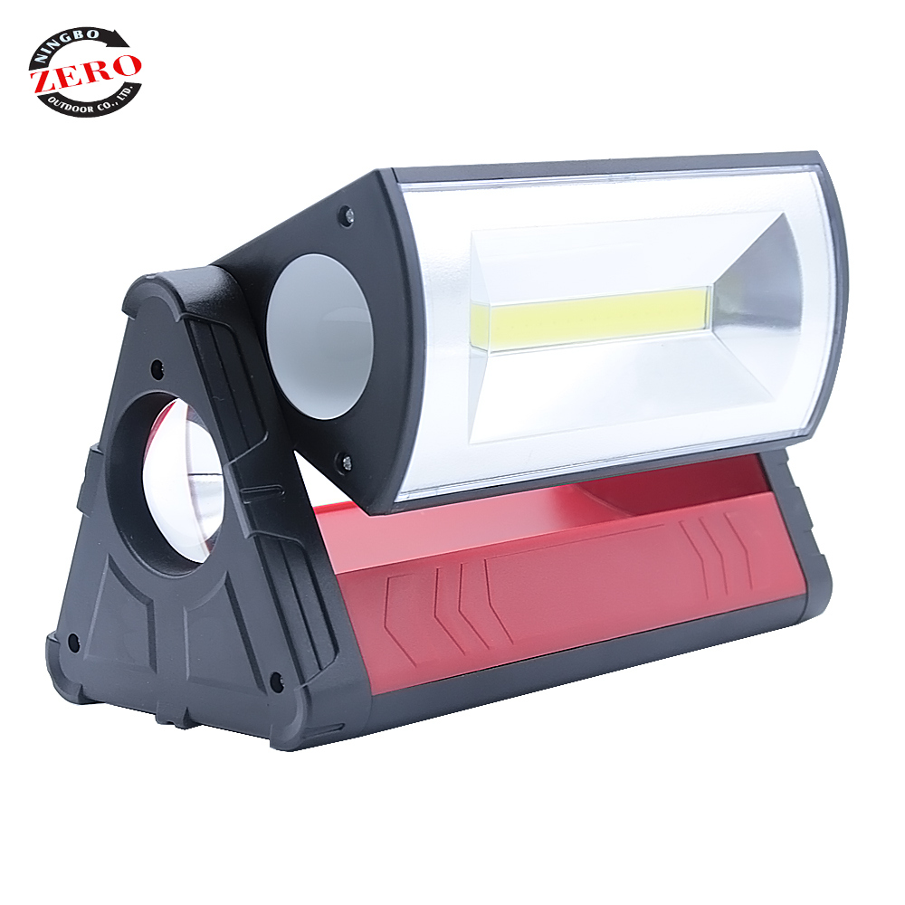 Magnet Rotating Plastic ABS Triangle 3W Multi-Function COB LED Work Light